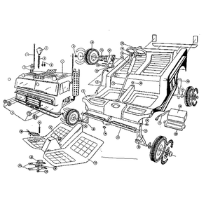 Part Location Diagram of 1017 Power Wheels Nut